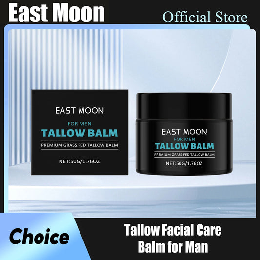 Tallow Facial Care Balm for Man Nourish Dry Improve Elasticity Remove W-Rinkle Oil Control Glowing Skin Face Moisturizer Creams